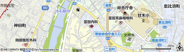 福岡県朝倉市川原町1523周辺の地図