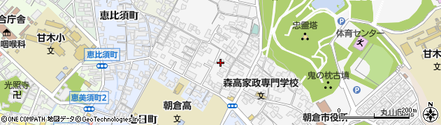 福岡県朝倉市菩提寺729周辺の地図