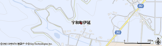 愛媛県西予市宇和町伊延周辺の地図
