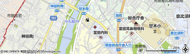 福岡県朝倉市甘木1513周辺の地図