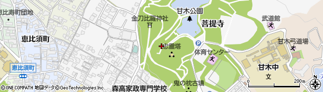 福岡県朝倉市菩提寺367周辺の地図