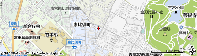 福岡県朝倉市恵比須町1918周辺の地図