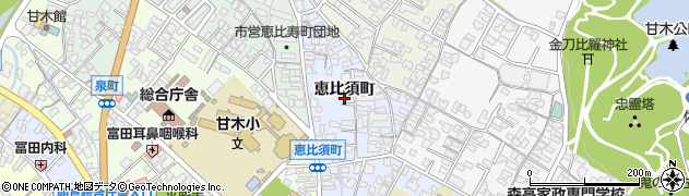 福岡県朝倉市甘木1908周辺の地図