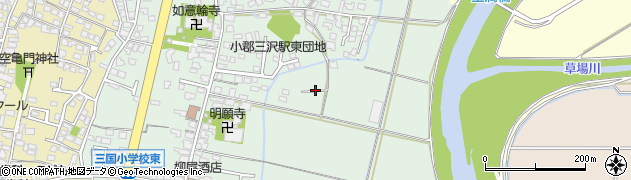 福岡県小郡市横隈962周辺の地図