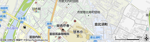 福岡県朝倉市甘木2035周辺の地図