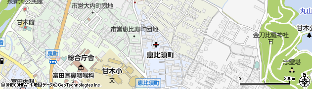 福岡県朝倉市恵比須町1927周辺の地図