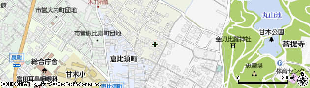 福岡県朝倉市持丸412周辺の地図