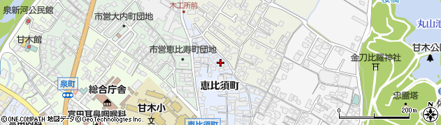 福岡県朝倉市恵比須町1921周辺の地図