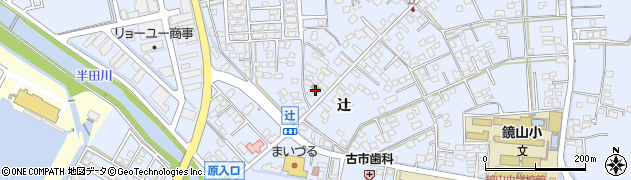 唐津鏡郵便局周辺の地図
