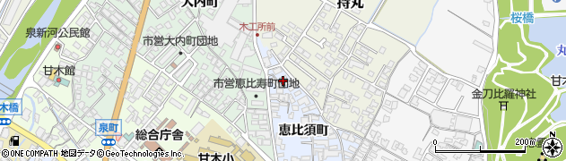 福岡県朝倉市恵比須町1922周辺の地図