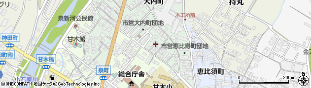 福岡県朝倉市大内町2139周辺の地図