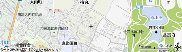 福岡県朝倉市持丸406周辺の地図