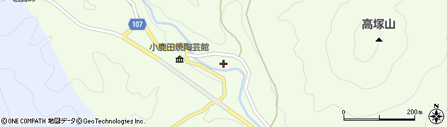 大分県日田市源栄町皿山周辺の地図