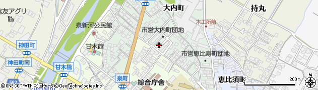 福岡県朝倉市大内町2130周辺の地図