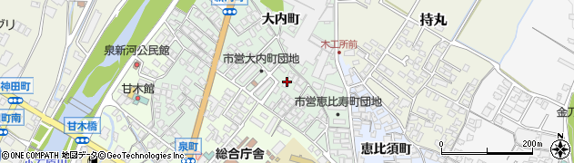 福岡県朝倉市大内町2140周辺の地図