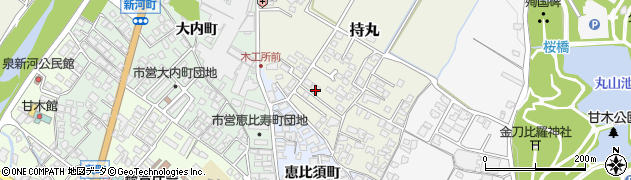 福岡県朝倉市持丸390周辺の地図