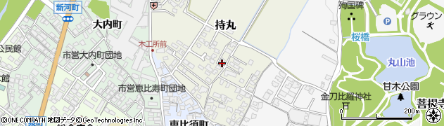 福岡県朝倉市持丸393周辺の地図