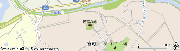 若宮八幡周辺の地図