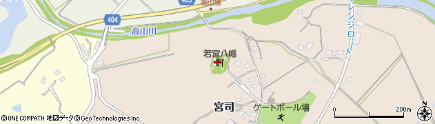 若宮八幡社周辺の地図
