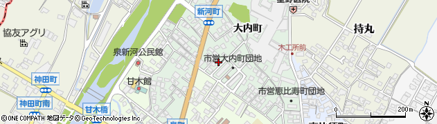 福岡県朝倉市大内町2127周辺の地図