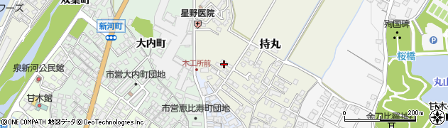 福岡県朝倉市持丸445周辺の地図