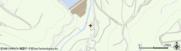 鍋倉ダム周辺の地図