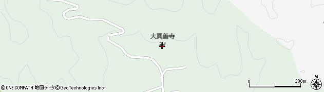 大興善寺周辺の地図