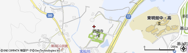 因通寺周辺の地図