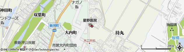 福岡県朝倉市持丸455周辺の地図