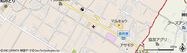 松屋うどん店周辺の地図
