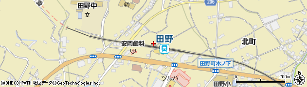 高知県安芸郡田野町周辺の地図