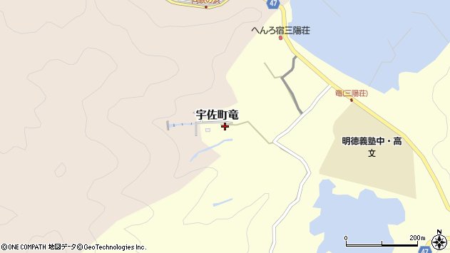 〒781-1165 高知県土佐市宇佐町竜の地図