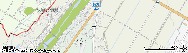 福岡県朝倉市持丸607周辺の地図