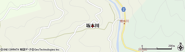 高知県梼原町（高岡郡）坂本川周辺の地図
