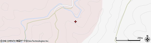 高知県津野町（高岡郡）白石乙周辺の地図
