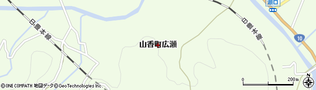 大分県杵築市山香町大字広瀬周辺の地図