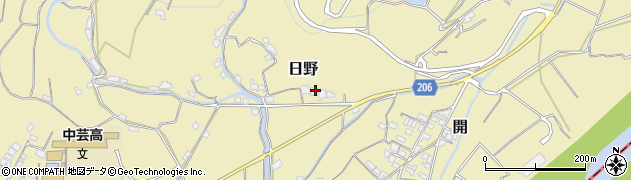 高知県安芸郡田野町353周辺の地図