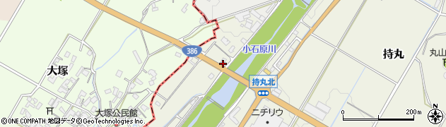 福岡県朝倉市持丸628周辺の地図