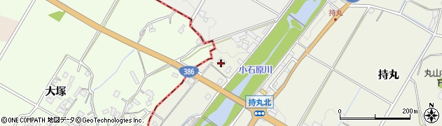福岡県朝倉市持丸626周辺の地図