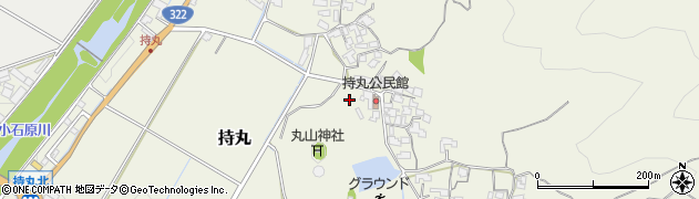 福岡県朝倉市持丸周辺の地図