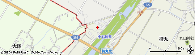 福岡県朝倉市持丸625周辺の地図