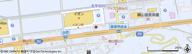 焼肉 ウエスト 唐津店周辺の地図