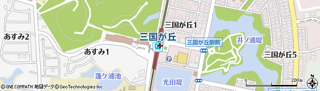 福岡県小郡市周辺の地図