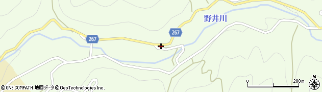 愛媛県西予市城川町野井川250周辺の地図