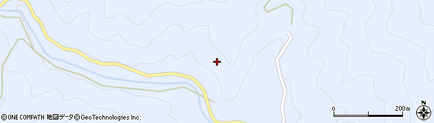 高知県梼原町（高岡郡）田野々周辺の地図