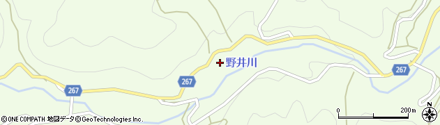 愛媛県西予市城川町野井川278周辺の地図