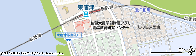 セブンイレブン東唐津駅前店周辺の地図