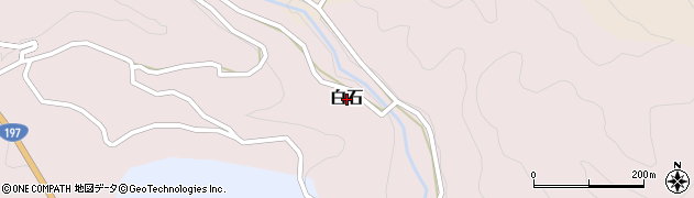 高知県津野町（高岡郡）白石周辺の地図
