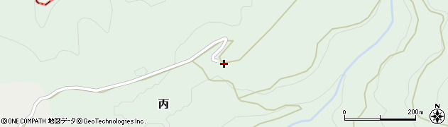 奈半利小学校　米ケ岡分校周辺の地図