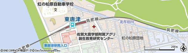 唐津新聞社周辺の地図